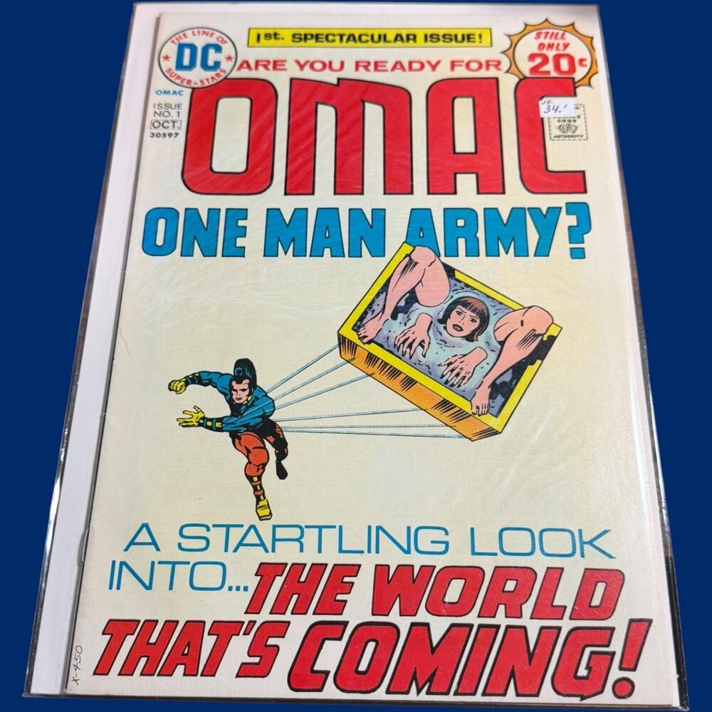 OMAC #1 DC Comics 1974 1st Spectacular Issue Jack Kirby Origin Bronze Age HTF